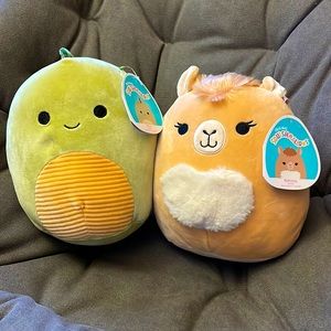 Squishmallow Bundle - Rahima the Camel and Arlie the Dino - 8 inches